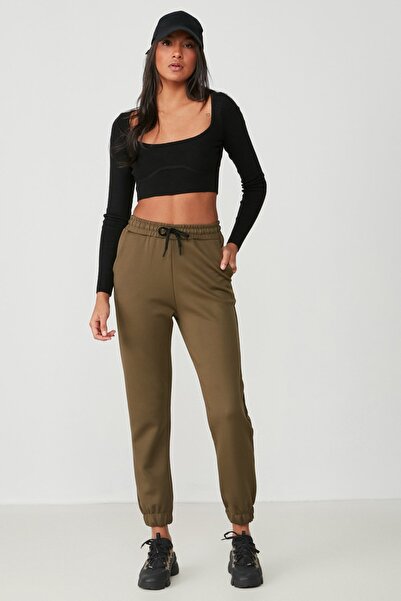 C&City Basic Jogger Sweatpants 802 Khaki