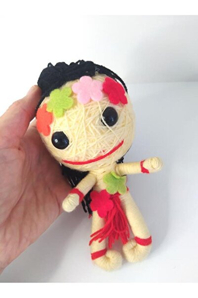 Hd Marketim Fetă drăguță, tricotat cu sfoară, din pâslă, breloc interesant, o...