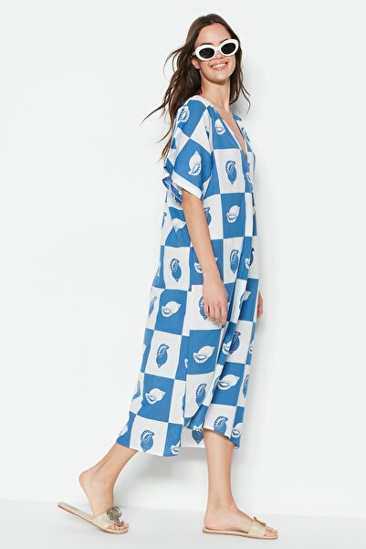 C&City Pareo Beach Dress 22328 Blue/white