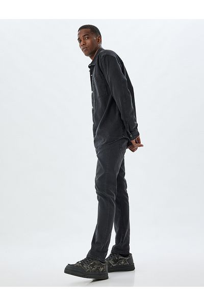 Koton Ανδρικό Jean Παντελόνι Μαύρο 5wam40174nd Brad Jean
