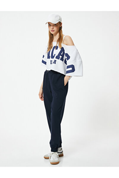 Koton Jogger Eşofman Altı Yüksek Bel Cepli Rahat Kalıp