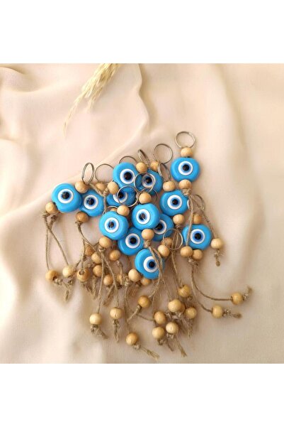 Hd Marketim Breloc cu mărgele ochi albastru - 10 bucăți de protecție împotriv...