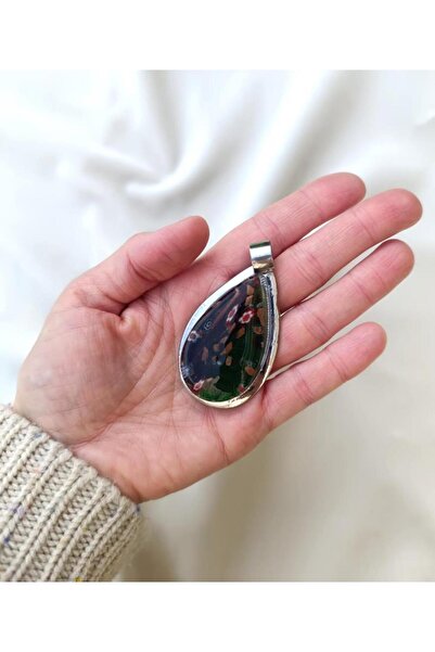 Hd Marketim Kolye Epoksi Çiçek Gül Takı Aksesuar Kadın Hediye