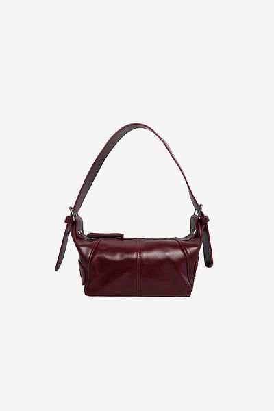 MARSEPTUN Claret Red Matte Remy Bag - Zipper Accessory Detailed