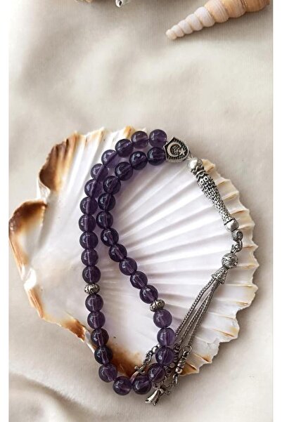 Hd Marketim 8 мм аметист натуральний камінь - 33 кульки, кулястий виріз, ісла...