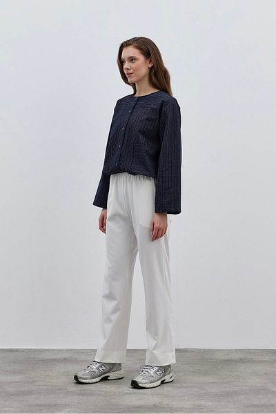 Fahhar Κοντό μπουφάν πουκάμισο Navy Blue Bomber