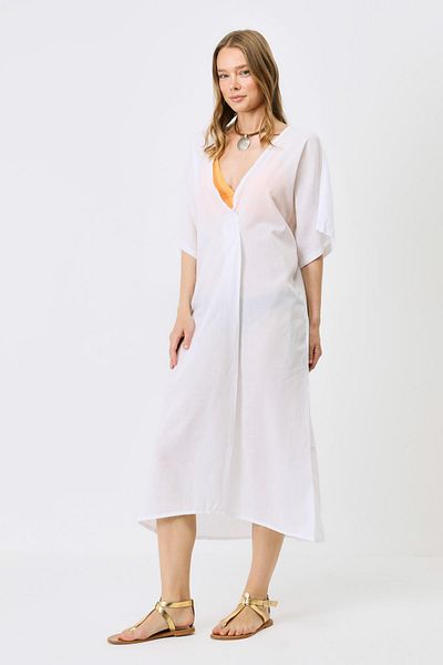 C&City White Pareo Beach Dress - 22328