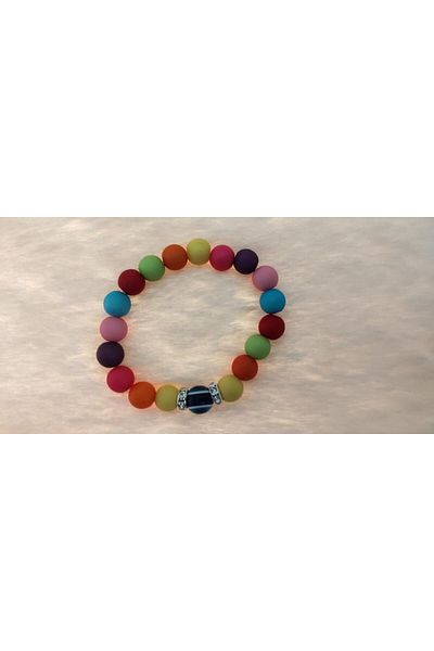 Hd Marketim Hdmarketim - Joyful and Happiness Bracelet with Colorful Evil Eye Beads