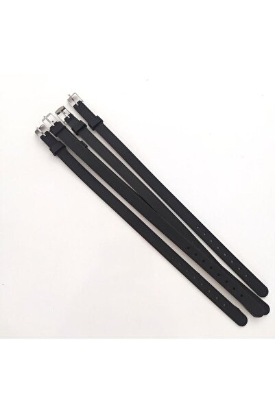 Hd Marketim Bileklik 5 Li Silikon Siyah 08 Mm Ayarlanabilir Charm Takılabilen...