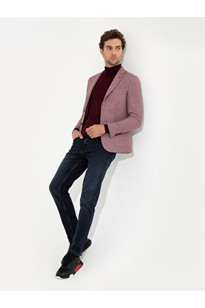 Cacharel Gül Kurusu Slim Fit Yün Karışımlı Mikro Desenli Ceket 50260594-VR026