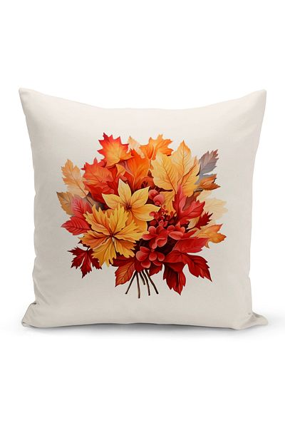 Bertille Home Autumn Series - Double Sided Digital Printed 6-Piece Throw Pillow Set (Halloween Autumn)