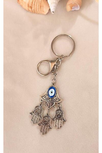 Hd Marketim Breloc din metal cu mărgele Evil Eye - Rabia Ana Eli, ornament pe...