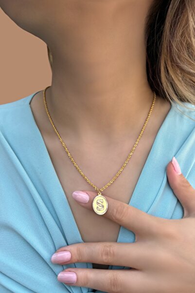 Altınaşkı Nostaljik Harfli Halat Altın Kolye