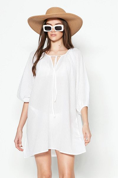 C&City Pareo Strandkleid 22327 Weiß