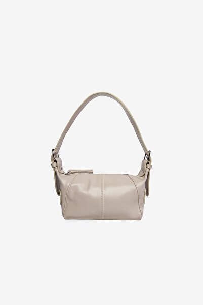 MARSEPTUN Remy Fermuar Aksesuar Detaylı Açık Bej Mat Çanta