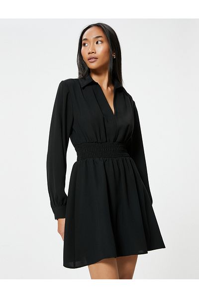 Koton Women's Black Dress 5Wak80006Uw
