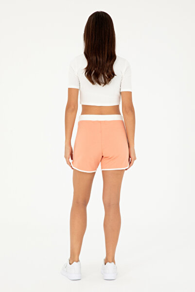 U.S. Polo Assn. Kadın Somon Örme Şort 50285890-VR047