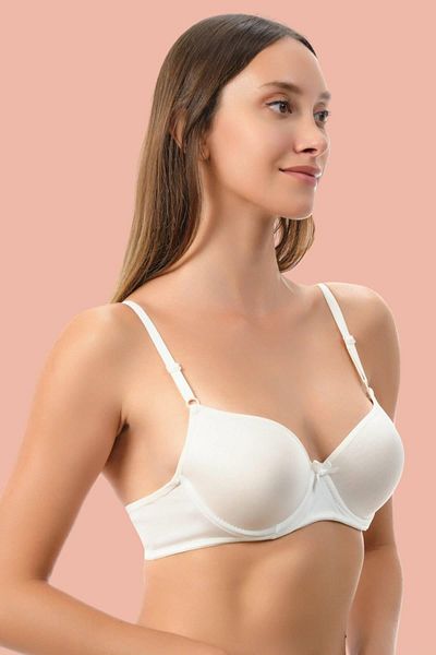 Motto10 butik White Padded Micro Single Bra
