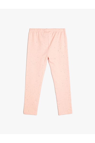 Koton Biker Standard Waist Glitter ελαστικό κολάν