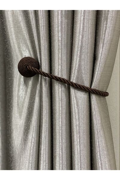 Cortibo Magnetic Cord Wrap Tulle and Background Curtain Collection Buckle - Brown