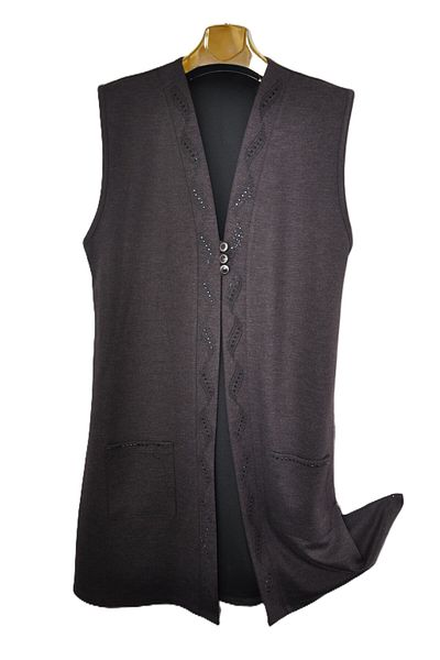 elma abone New Season Ecrin 3 Button Long Vest