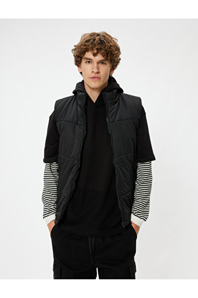 Koton Şişme Yelek Slim Fit Dik Yaka Fermuarlı