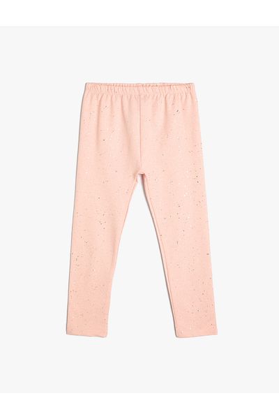 Koton Biker Standard Waist Glitter ελαστικό κολάν