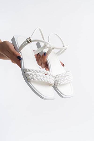 ARTI ARTI AYAKKABI MİA026-1514 Sandale albe de zi cu zi pentru femei