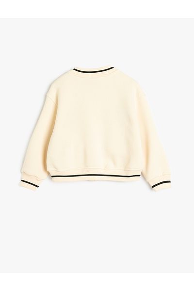 Koton College Jacket with Pockets and Embroidered Detail - Shardon