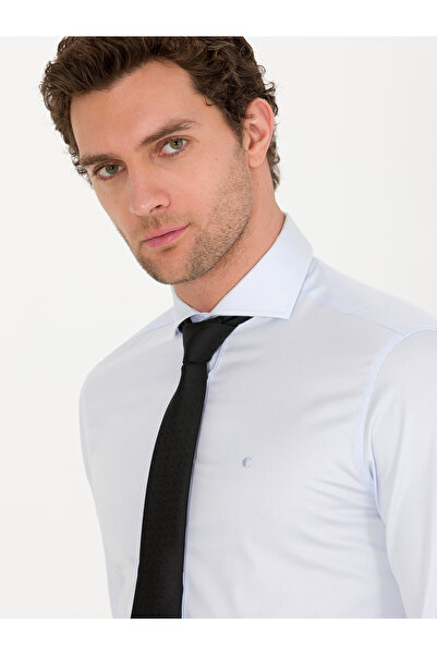 Cacharel Açık Mavi Slim Fit Uzun Kollu Basic Gömlek 50268927-VR003