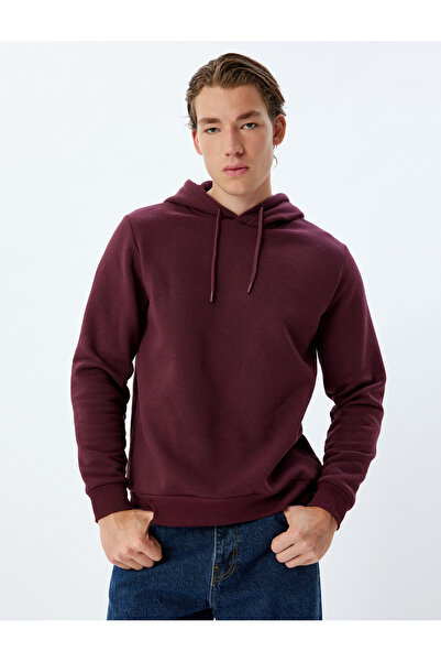 Koton Φούτερ με κουκούλα από βαμβακερό ύψος