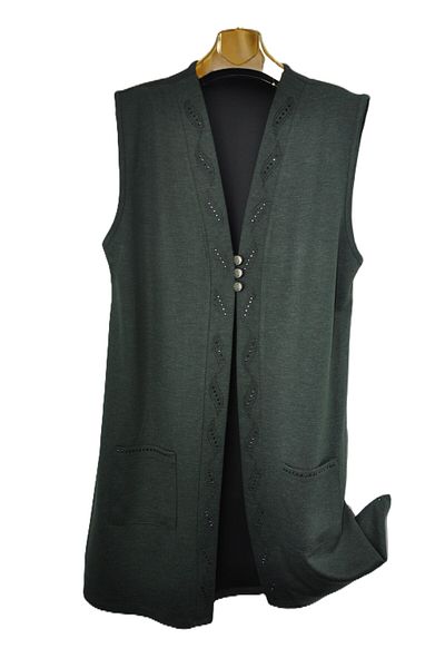 elma abone New Season Ecrin 3 Button Long Vest