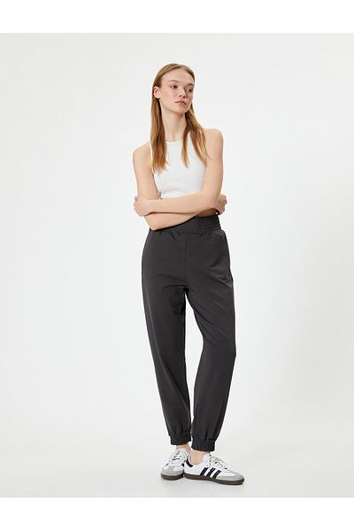 Koton High Waist Pocket Jogger Sweatpants - Comfortable Fit