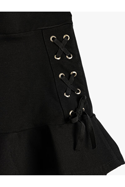 Koton Viscose Fabric Mini Skirt - Skinny Fit and Flounce