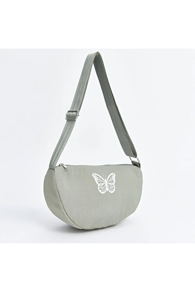 LC Waikiki LCW AKSESUARI Svetalo zeleni leptir Štampano Ruka za devojčice Torba