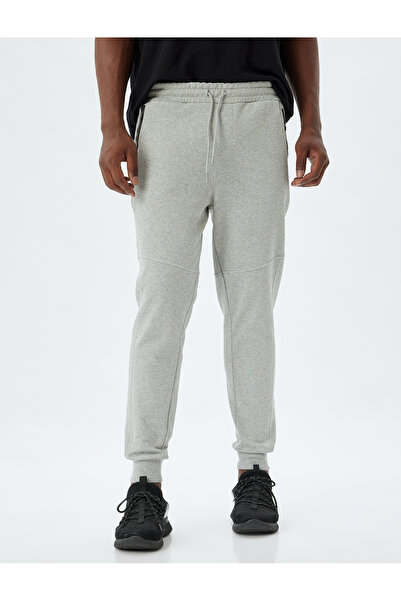 Koton Sport-Jogginghose aus Baumwollmischung – Jogger-Taille, Tasche mit Schnürnaht