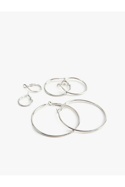 Koton Set of 3 Large Hoop Earrings