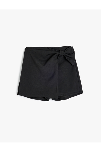 Koton Kruvaze Şort Etek Fiyonk Detaylı