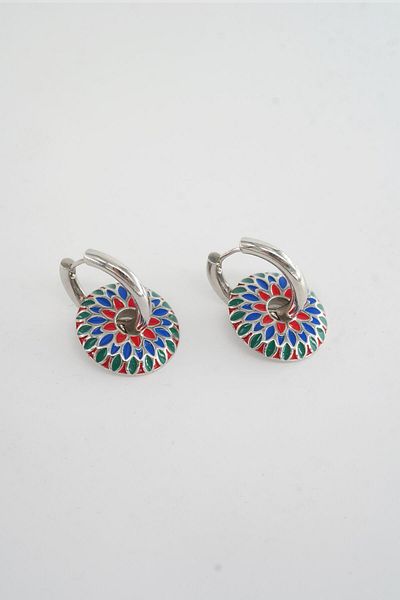 By Zeyna Aksesuar Vip Series Donut Model Women's Earrings - Zrk00586