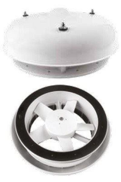 KORMAS 12v Complete Turbo Ceiling Vent Plastic