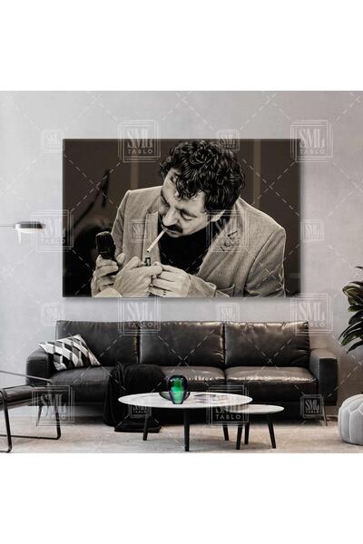 SML TABLO Müslüm Gürses Arabeskin Babası Arabesk Müzik Yatay Kanvas Tablo