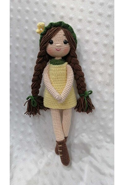 Toyscity Muz Kız Organik Örgü Oyuncak