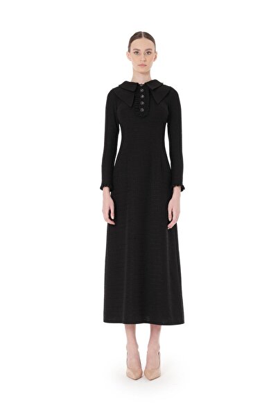 miha Hicran Önal ΦΟΡΕΜΑ ΜΕ ΔΙΠΛΟ ΚΑΛΥΜΜΑ Μαύρο