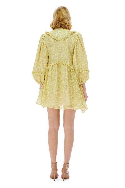 miha Hicran Önal Pimenta Elbise Sarı