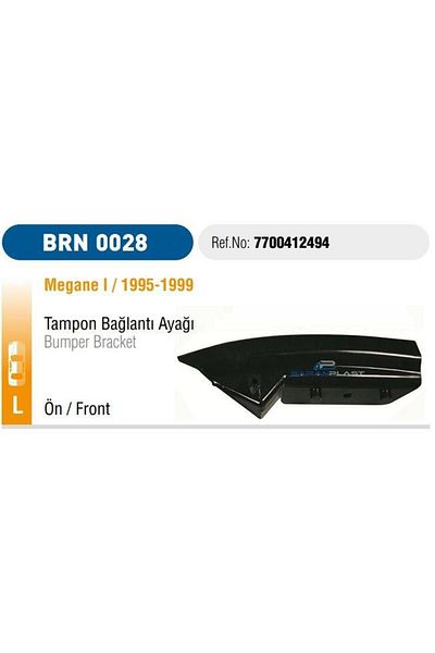 BARAN Megane I Pre- 2000 - Bumper Bracket, Front and Left
