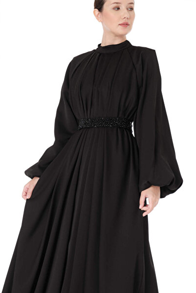 miha Hicran Önal ΖΩΝΗ ΚΕΝΤΗΜΕΝΟ ΦΟΡΕΜΑ Μαύρο