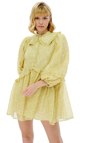 miha Hicran Önal Pimenta Elbise Sarı