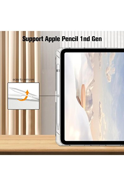 UnDePlus İpad 11.nesil A16 11inç/10.nesil 10.9inç Uyumlu Kılıf Flip Cover Kalem Bölmeli Pc Case