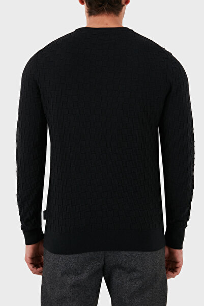 Calvin Klein Pamuklu Slim Fit Bisiklet Yaka Kazak K10K113747BEH Erkek KAZAK K10K113747 BEH