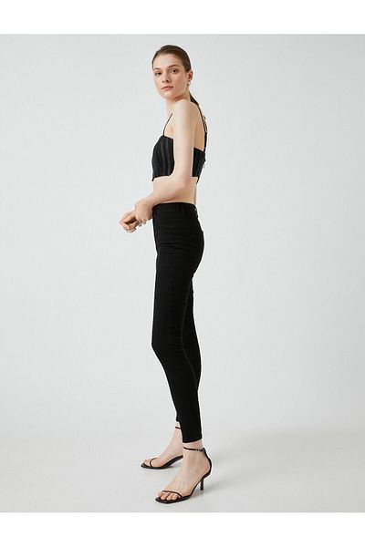 Koton Slim Fit High Waist Skinny Leg